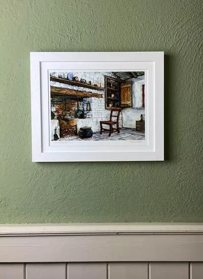 Come Sit by the Fire Framed Print